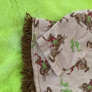 2 pc Girls pink corduroy Bucking Horse 2t , worn once , smoke free home.